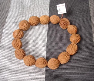 宝鸡特产天然野生龙纹山桃核手链佛珠念珠手钏