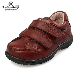  雷司令 男童黑皮鞋单鞋 儿童皮鞋韩版童鞋 牛皮 真皮男童鞋