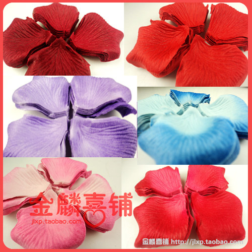 仿真花瓣 仿真玫瑰花瓣 婚庆用品 婚礼\结婚婚房布置 床撒花批发