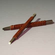 【西泠印社】 白钢金石篆刻刀 牛皮扎特制篆刻工具(一套2把)预售