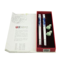 【华之箸】青花瓷 礼盒礼品筷子景德镇瓷器筷子 中国特色礼品