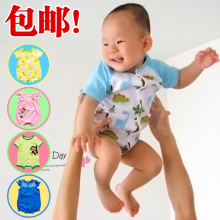 哈衣婴儿连体衣春夏季夏装男女宝宝短袖爬服新生儿衣服装用品外贸