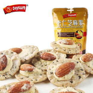  德盛 休闲零食 杏仁芝麻果 非油炸 芝麻果 膨化食品好吃的特产68g