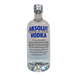  洋酒/绝对伏特加原味/瑞典伏特加/ABSOLUT VODKA/原装正品700ML