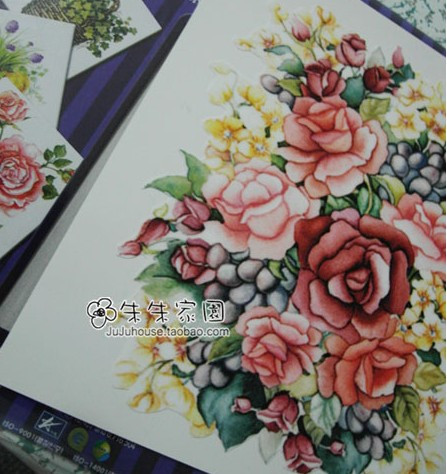 special~the republic of korea Imported waterproof Heat Toilet stickers TOILET decorate Sticker Rose Ball, CS-302in the Home accessories , Stickers , Fridge sticker category - from Buy2taobao.com to provide professional Taobao agent buy service