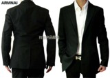 原单进口 Armani/阿玛尼纯黑西服单排一粒扣A776-20促销特卖