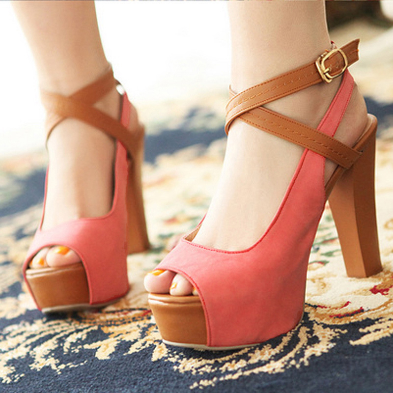 厚底性感罗马鱼嘴...