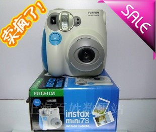 特价现货【实体店】富士拍立得相机mini7s 蓝色 mini7s 蓝色相机