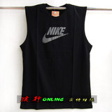 Nike夏季宽松无袖体恤篮球<span class=H>服</span><span class=H>运动</span>t恤男士砍袖坎肩背心上衣<span class=H>服</span>外贸
