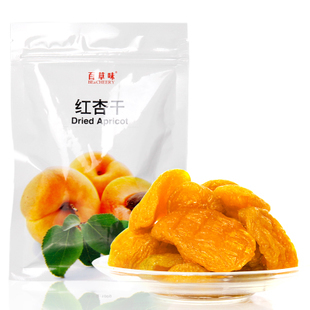  百草味 零食特产蜜饯 水果干 红杏干 新疆杏干杏脯100g*2袋
