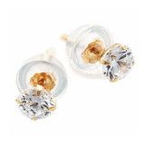 Tmall狂欢节 gaozunjewelry韩国进口14K 纯黄金 耳钉 防过敏 现货