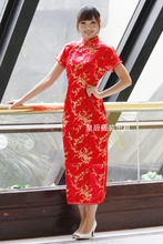 出租旗袍/敬酒服新娘装出租礼仪服装出租/红色长旗袍出租