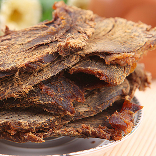  蒙亮 内蒙古特产 纯黄牛肉干 手撕有嚼劲 经典装风干牛肉片108g