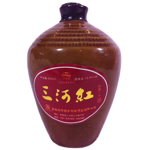  安徽馆三河同乐米酒 糯米甜酒 三河红 黄酒 无添加剂