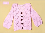 2012秋装新品韩版新款女装灯笼袖针织衫七分袖小开衫 可选 330g