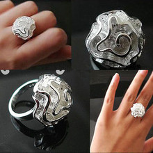 Tiffany corazón WOWO novia femenino blanco de joyería de moda anillo de cualquiera de las tres rosas