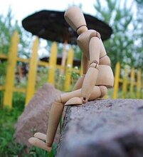 12Ӣ��(30CM)ľͷ�� �ؽ�ľż�� ľ��ż �����ر� ľ��ģ��