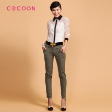 COCOON可可尼2012新品蕾丝小翻领长袖上衣211206010原价1988