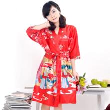 耀婷2012新款夏季 可爱仿真丝吊带睡裙两件套 花雨美人性感睡衣女
