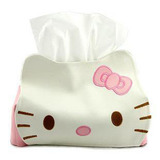经典卡通咔哇依hello kitty皮革纸巾抽抽纸巾盒套