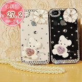 Baby Bear iphone4 cellphone shell the Rhinestone iphone4s cellphone shell Apple 4 cellphone