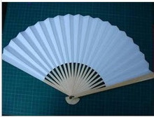 12寸全白纸扇/扇子/空白纸扇