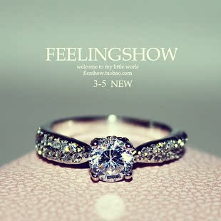  小饰品满包邮食指戒指韩版 潮人指环女仿真钻戒指环 戒指 饰品