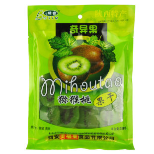  绿音猕猴桃干250g 陕西周至新鲜野生弥猴桃干片 奇异果干3袋包邮