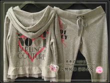 国内现货【皇冠店美国正品】Juicy Couture荷叶边天鹅绒卫衣套装