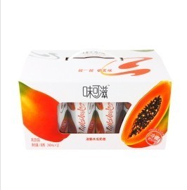  新品 特价 伊利味可滋木瓜奶昔乳饮品240ml*12 北京江浙沪3箱包邮
