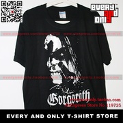 Gorgoroth黑金属乐队主唱Hat人像印花图案美式街头流行时尚T恤