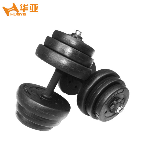 Huaya latest environmental tasteless foot heavy home fitness 10 20 30 40kg rubberized dumbbells section 包邮
