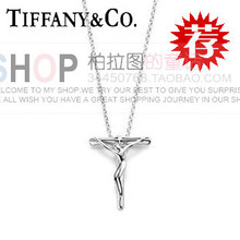 Tiffany Plata 925 collar de cruz cuerpo cajas de la joyería de regalo