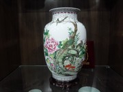  大师手绘花瓶 景德镇陶瓷器名人名作粉彩瓷 詹春生 锦堂富贵