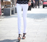 2012夏装新韩版女弹力小脚裤彩色铅笔裤显瘦打底裤牛仔裤休闲裤子