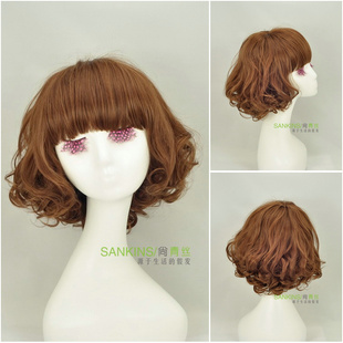 Bob sweet girls black hair Korea Edition design fluffy ladies wig short hair fashion hairstyle wigs