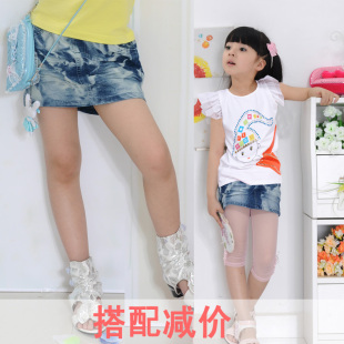  女童装 要要短裙 夏季牛仔裙韩版超短裙儿童迷你裙新款
