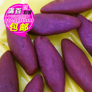  1200g紫薯 番薯红薯新鲜蔬菜 抗癌紫薯防衰老  (武汉满百包邮)