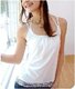 小帆公主小凡可爱糖果色吊带打底 白色专拍
