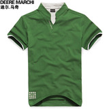 2012夏装男士polo 君伟服饰英伦修身立领Polo衫 男 短袖DM1159