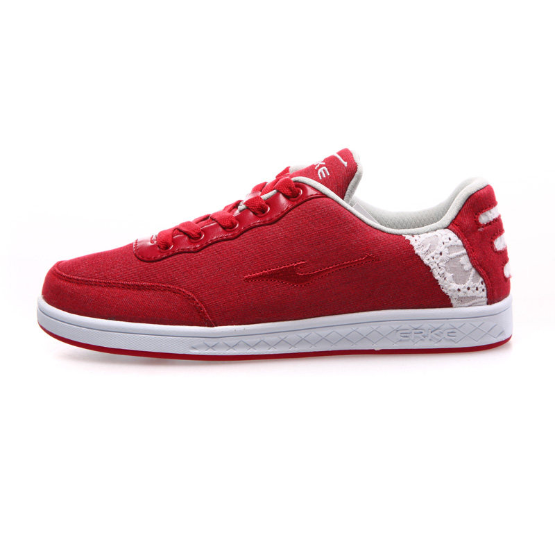 鸿星尔克红色板鞋鸿星尔克板鞋男鞋鸿星尔克女