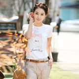 2012夏装 新款女装短袖t恤 韩版T恤 淑女气质可爱短袖t恤H96007