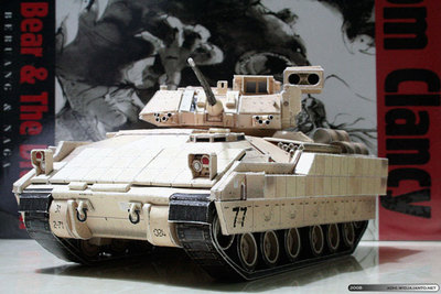 立体折纸手工制作模型剪纸 仿真战争武器 坦克 装甲车