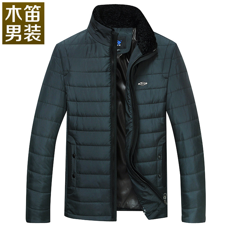 木笛中年男装加厚棉衣男士2013冬装新款休闲棉服外套男款冬季棉袄