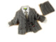特价童装*灰色格子西服4件套/<span class=H>儿童</span>西装/花童礼服/演出服（小童）