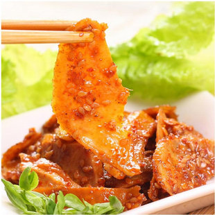  [书生] 品品牛板筋(麻辣味、香辣味、烧烤味)40g(45)四川特产零食