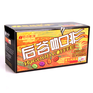  包邮 后谷咖啡 速溶精选意大利风味 24袋云南小粒咖啡 特浓特价