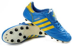  正品阿迪达斯profi 圆钉顶级袋鼠皮足球鞋adidas PROFI 黑白