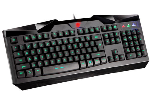 极智JP028 黑锋长矛 背光 游戏键盘 dota魔兽 USB有线 发光 键盘