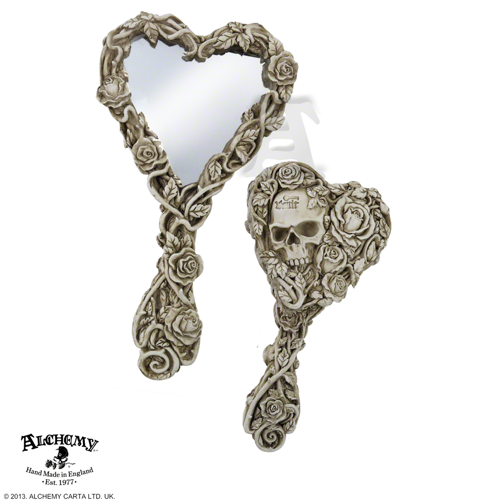 A牌欧美朋克时尚玫瑰骷髅随身携带化妆小镜子 Alchemy Gothic V9|ruв категории жилой мебели, зеркало класса, другие - от Buy2taobao.com для оказания профессиональной услуги покупки агента Taobao